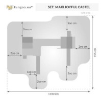 Игровой комплекс Fungoo Joyful Castel My Space XL Fortress Toybox Rainbow фото №4 — интернет-магазин Desire.md