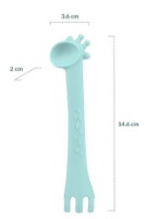 Lingurita de silicon Kikka Boo Giraffe Mint (31302040081) imaginea #2 — magazin online Desire.md