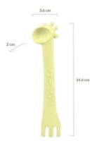 Lingurita de silicon Kikka Boo Giraffe Yellow (31302040083) imaginea #3 — magazin online Desire.md