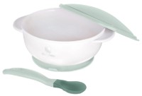 Bol cu ventuză și lingură cu senzor de temperatură Kikka Boo Mint (31302040077) imaginea #3 — magazin online Desire.md