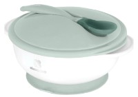 Миска на присоске и ложкой с датчиком температуры Kikka Boo Mint (31302040077)