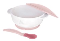 Bol cu ventuză și lingură cu senzor de temperatură Kikka Boo Pink (31302040076) imaginea #3 — magazin online Desire.md