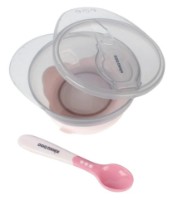 Bol cu ventuză și lingură Kikka Boo Pink 250ml (31302040096) imaginea #2 — magazin online Desire.md