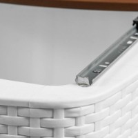 Садовый стол Hola Capri 0434026 Alb/Caramell фото №3 — интернет-магазин Desire.md