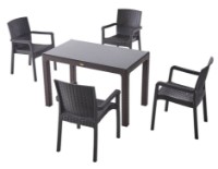 Садовый стол Hola Rattan 0434212 Antracit фото №2 — интернет-магазин Desire.md