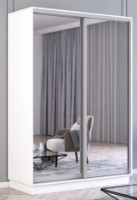 Dulap cu uşi glisante Mobildor-Lux Fox Mirror 130x210 White (fox6108)