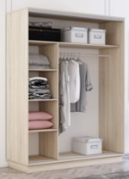 Dulap cu uşi glisante Mobildor-Lux Fox Mirror 150x200 Oak Sonoma (fox5568) imaginea #2 — magazin online Desire.md