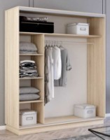 Dulap cu uşi glisante Mobildor-Lux Fox Mirror 170x200 Oak Sonoma (fox6434) imaginea #2 — magazin online Desire.md