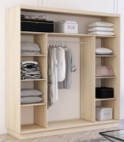 Dulap cu uşi glisante Mobildor-Lux Fox Mirror 230x230 Oak Sonoma (fox6213) imaginea #2 — magazin online Desire.md