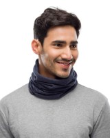 Headwear multifuncțional Buff Merino Midweight Neckwear Night Blue Melange imaginea #3 — magazin online Desire.md