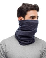 Headwear multifuncțional Buff Merino Midweight Neckwear Night Blue Melange imaginea #4 — magazin online Desire.md