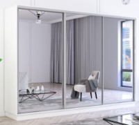 Dulap cu uşi glisante Mobildor-Lux Fox Mirror 310x240 White (fox7290)