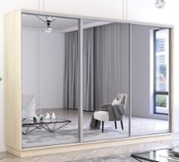 Dulap cu uşi glisante Mobildor-Lux Fox Mirror 350x210 Oak Sonoma (fox7406)