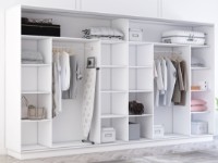 Dulap cu uşi glisante Mobildor-Lux Fox Mirror 370x240 White (fox7089) imaginea #2 — magazin online Desire.md