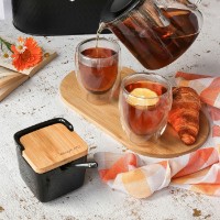 Vas pentru zahăr Konighoffer Ceramic Black imaginea #4 — magazin online Desire.md