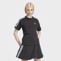 Женская футболка Adidas 3 Stripe Tee Black, s.XL