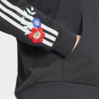 Женская толстовка Adidas Floral Hoodie Black, s.L фото №4 — интернет-магазин Desire.md