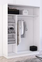 Dulap cu uşi glisante Mobildor-Lux Fox Mirror Elements 130x210 White (fox5452) imaginea #2 — magazin online Desire.md