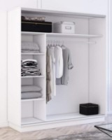 Dulap cu uşi glisante Mobildor-Lux Fox Mirror Elements 160x230 White (fox5614) imaginea #2 — magazin online Desire.md