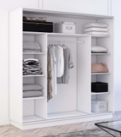 Dulap cu uşi glisante Mobildor-Lux Fox Mirror Elements 230x240 White (fox6609) imaginea #2 — magazin online Desire.md