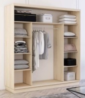 Dulap cu uşi glisante Mobildor-Lux Fox 220x60x230 Sonoma (fox6677) imaginea #2 — magazin online Desire.md