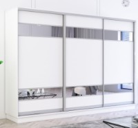 Dulap cu uşi glisante Mobildor-Lux Fox Mirror Elements 290x210 White (fox7708)