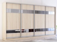 Dulap cu uşi glisante Mobildor-Lux Fox 390x60x200 Sonoma (fox7074)