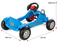 Kart cu pedale Pilsan Herby Blue (07-302)