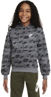 Детская толстовка Nike K Nsw Club Ft Hdy Aop Smoke Grey/White, s.XL фото №1 — интернет-магазин Desire.md