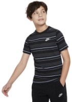 Tricou pentru copii Nike K Nsw Tee Club Stripe Black, s.M