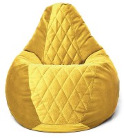Кресло-мешок BeanBag Maserrati Romb XL Желтый фото №2 — интернет-магазин Desire.md