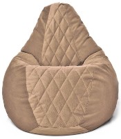 Fotoliu puf BeanBag Maserrati Romb XL Кофе imaginea #3 — magazin online Desire.md