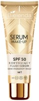 Fluid de ten pentru față Bielenda Make-Up Fluid+Serum SPF50 30ml N1