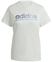 Tricou de dame Adidas W Lin Spw Gt White, s.XL imaginea #1 — magazin online Desire.md