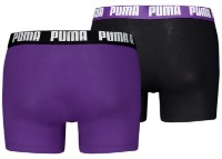 Сhiloţi pentru bărbați Puma Men Everyday Basic Boxer 2P Violet/Black, s.L