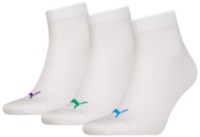 Ciorapi pentru bărbați Puma Unisex Quarter Plain 3P White Colour Combo, s.39-42
