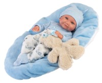 Păpușa Llorens Nico Cojín Azul y Osito (73807) imaginea #3 — magazin online Desire.md