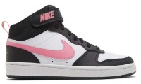 Ботинки детские Nike Court Borough Mid 2 Gs Black/White/Sunset Pulse, s.35.5 фото №2 — интернет-магазин Desire.md