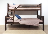 Pat copii MobiCasa Etajat Mowgli 80/120x200 Brown imaginea #1 — magazin online Desire.md