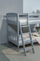 Pat copii MobiCasa Etajat Dino 90x200 Grey imaginea #3 — magazin online Desire.md