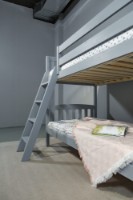 Pat copii MobiCasa Etajat Dino 90x200 Grey imaginea #4 — magazin online Desire.md