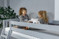 Pat copii MobiCasa Etajat Dino 90x200 Grey imaginea #6 — magazin online Desire.md