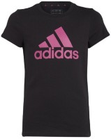 Tricou pentru copii Adidas Essentials Big Logo Cotton Tee Black, s.164