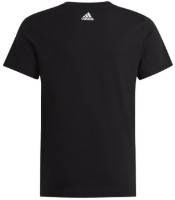 Детская футболка Adidas Essentials Linear Logo Cotton Slim Fit Tee Black, s.140