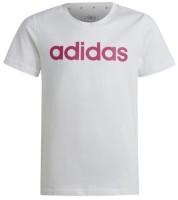 Детская футболка Adidas Essentials Linear Logo Cotton Slim Fit Tee White, s.128 фото №1 — интернет-магазин Desire.md