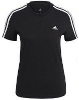 Женская футболка Adidas Shirt 3 Stripes Black/White, s.M фото №1 — интернет-магазин Desire.md