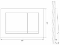 Placă de comandă Cersanit Enter II Black (K97-0574) imaginea #2 — magazin online Desire.md