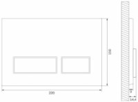 Placă de comandă Cersanit Movi II Black (118340) imaginea #2 — magazin online Desire.md