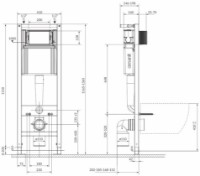 Инсталляция для подвесного унитаза Cersanit System 40 (118336) фото №2 — интернет-магазин Desire.md