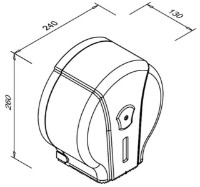 Диспенсер для бумаги Faneco Pop 7068/290124 фото №2 — интернет-магазин Desire.md